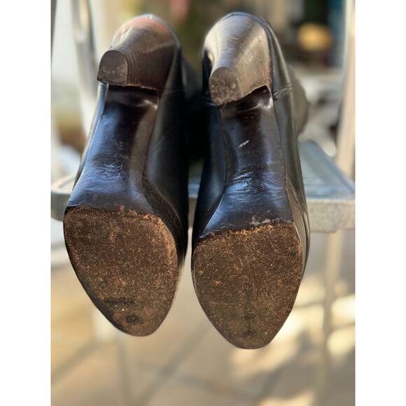 L'Autre Chose NY Look Black Leather Over The Knee Tall Boots SZ EU 38 = US 7.5/8 - Picture 7 of 14